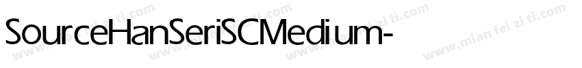 SourceHanSeriSC Medium字体转换